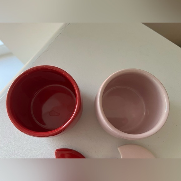 Rae Dunn | You’re My Jam Set Jar Containers Pots | With Spoons | Pink Red - Picture 6 of 6